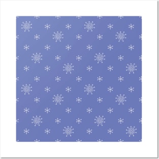 Snowflake pattern Posters and Art